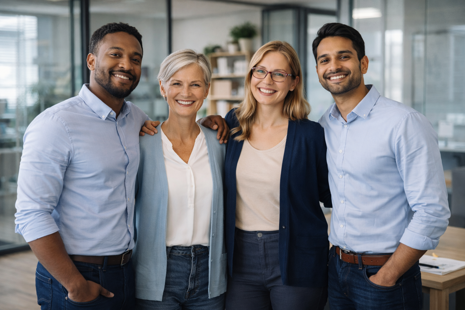 Team von Persozio in natürlicher Arbeitsumgebung